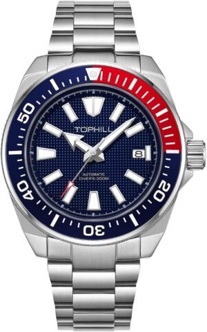 Men's Watches 43.5mm Dive Watch for Men Automatic NH35 Mecha...