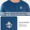 NORTHYARD Men's Henley Shirts Casual Short Sleeve Heavy Cott...