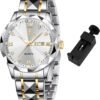 Watches for Men Diamond Business Dress Analog Quartz Mens Wa...