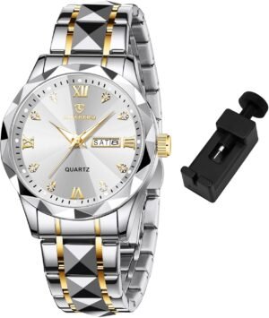 Watches for Men Diamond Business Dress Analog Quartz Mens Wa...