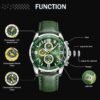 NAVIFORCE Sport Watches for Men Analog Quartz Chronograph Le...