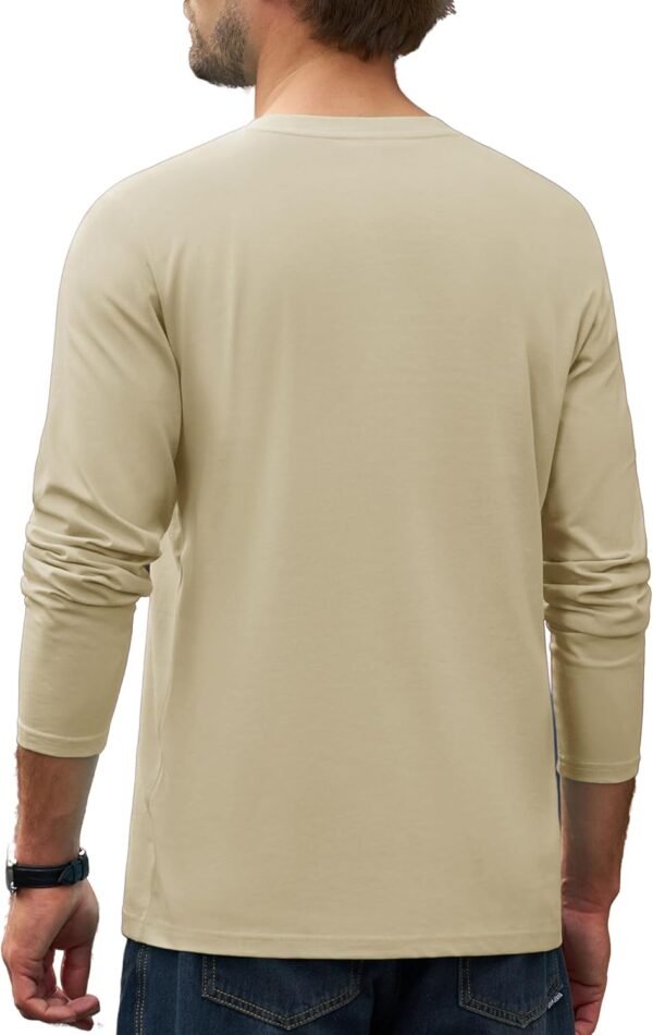 Cotrasen Men's Long Sleeve T-Shirts Cotton Casual T Shirts f...