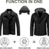 Pursky Men's Canvas Cotton Military Casual Field Jacket Oute...