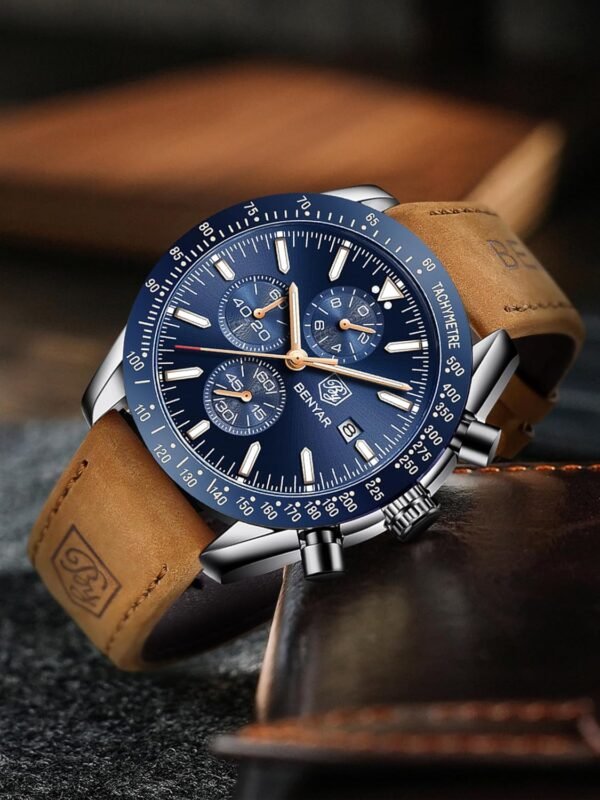 BY BENYAR Watch for Men Analog Quartz Chronograph Waterproof...