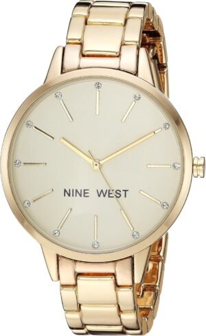 Nine West Women's Floral Dial Bracelet Watch