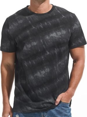 VEIISAR Men's Crew Neck T Shirt - Fitted Elastic Tees Fresh ...
