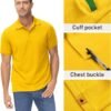 ZITY Mens Polo Shirt Short Sleeve Sports Tactical T-Shirt At...