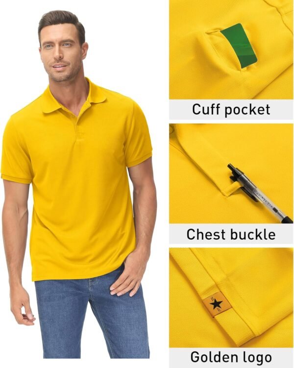 ZITY Mens Polo Shirt Short Sleeve Sports Tactical T-Shirt At...