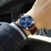 Men's Watches - Fashion Casual Leather Watches Big Face Easy...