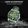 NAVIFORCE Sport Watches for Men Analog Quartz Chronograph Le...