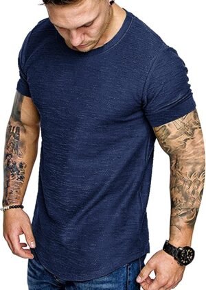 COOFANDY Men Muscle Workout T Shirt Gym Bodybuilding Active ...