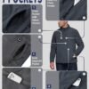 33,000ft Men's Lightweight Softshell Jacket Warm Fleece Line...