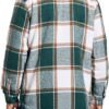 Men's Cotton Flannel Shirt Jacket Fleece Lined Long Sleeve P...