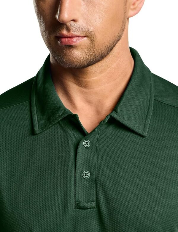 CQR Men's Polo Shirts, Tactical Short Sleeve Golf Performanc...
