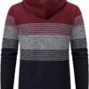 Mylldey Mens Hoodies Knit Sweater, Full Zip Fleece Lined Car...