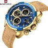 NAVIFORCE Men's Military Digital Watches Analog Quartz Water...