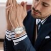 Watches for Men Diamond Business Dress Analog Quartz Mens Wa...