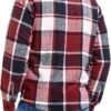Men's Flannel Shirt Sherpa Jacket Full Zip Long Sleeve Plaid...