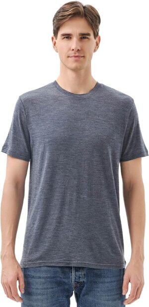 Merino Protect 100% Merino Wool T Shirts for Men Odor Resist...
