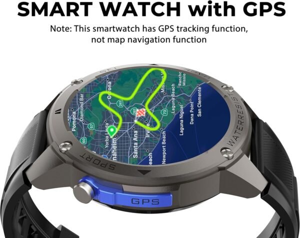 MIDDOW Military Smart Watch with GPS (Answer/Make Calls), Sa...
