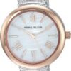 Anne Klein Women's Premium Crystal Accented Bangle Watch Set...