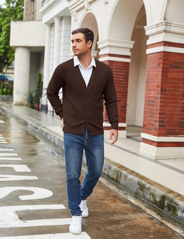 COOFANDY Men's Cardigan Sweaters with Button Lightweight Cas...