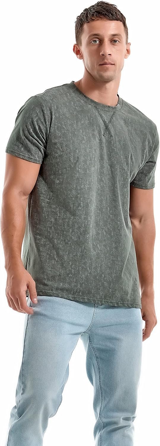 KLIEGOU Men's T-Shirts - Premium Cotton Crew Neck Tees S - 4...