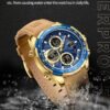 NAVIFORCE Men's Military Digital Watches Analog Quartz Water...