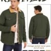 KEFITEVD Men's Winter Fleece Jacket Sherpa Lined Cargo Jacke...