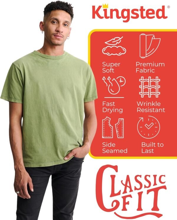 Kingsted T-Shirts for Men Pack - Royally Comfortable - Super...