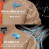 KEFITEVD Men's Jacket Casual Windproof Bomber Jackets Full Z...
