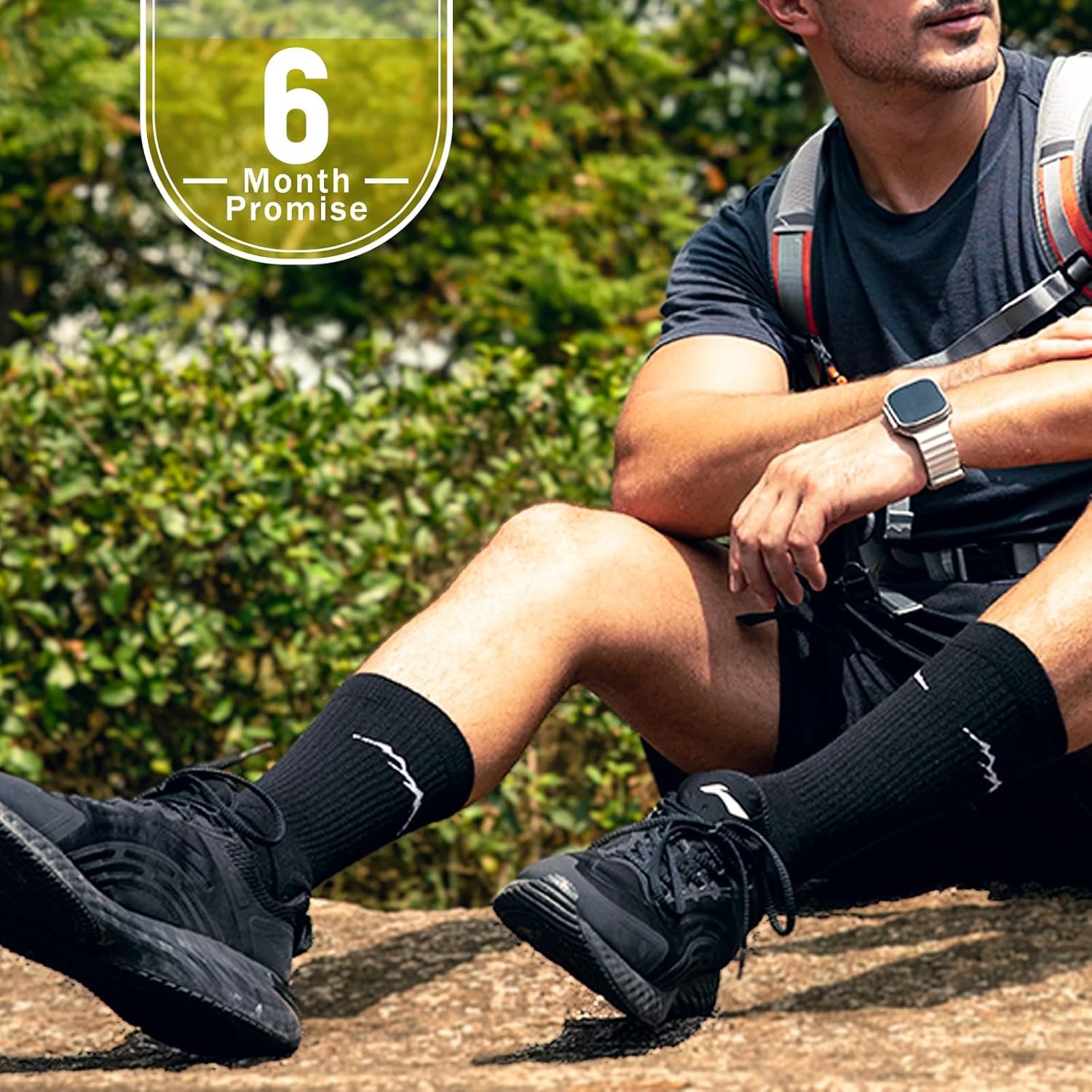 Merino Protect Merino Wool Socks for Men Warm Soft Hiking So... - Image 7