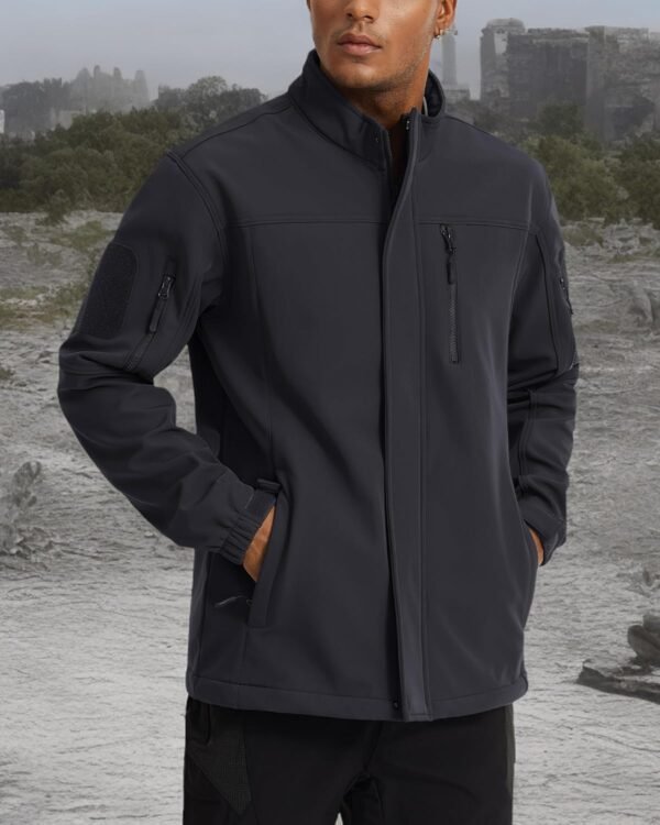 MAGCOMSEN Men's Tactical Jacket Water Resistant 6 Pockets So...