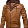 WULFUL Men's Leather Jackets, Faux Leather Jacket for Men La...