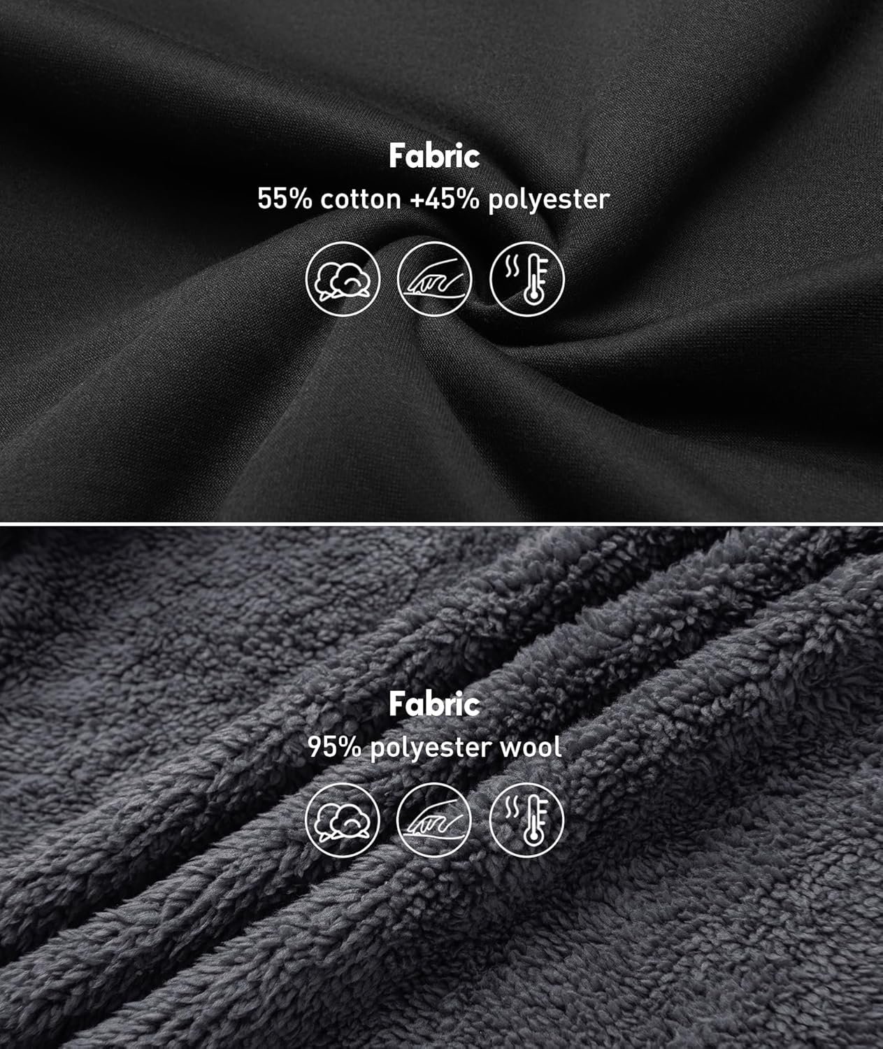 SCODI Hoodies for Men Heavyweight Fleece Sweatshirt - Full Z... - Image 5