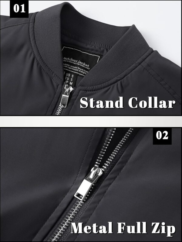 TACVASEN Men's Bomber Jacket Lightweight Casual Spring Fall ...