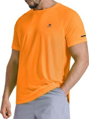 Men's Summer Short Sleeve Shirts Quick Dry Workout Lightweig...