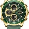 NAVIFORCE Men's Military Digital Watches Analog Quartz Water...