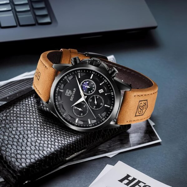 BY BENYAR Mens Watches Analog Quartz Chronograph Waterproof ...
