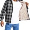 Elesuit Men's Full Zip Fleece Flannel Jackets Shirt Plaid Co...