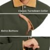 KEFITEVD Men's Winter Fleece Jacket Sherpa Lined Cargo Jacke...