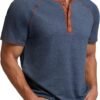 Sailwind Mens Henley Long/Short Sleeve T-Shirt Cotton Casual...