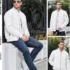 KEFITEVD Men's Jacket Casual Windproof Bomber Jackets Full Z...