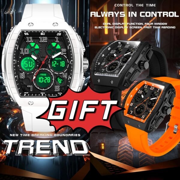 findtime Watches for Men Unique Rectangle Relojes para Hombr...