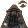 TACVASEN Men's Winter Ski Jacket Waterproof Snow Coats Snowb...