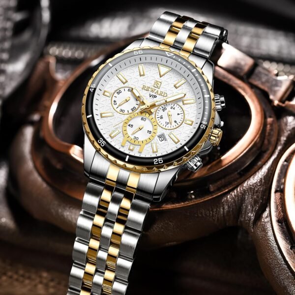REWARD Men's Wrist Watches Fashion Business Dress Stainless ...