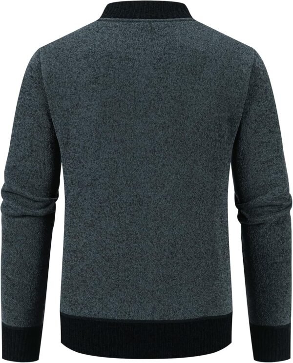 Mylldey Mens Casual Full Zip Cardigan Sweaters Cable Knit Ja...