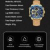 NAVIFORCE Men's Military Digital Watches Analog Quartz Water...