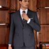 WULFUL Men’s Slim Fit Suit One Button 3-Piece Blazer Dress B...
