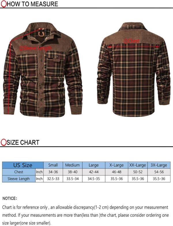 Mr.Stream Men's Outdoor Casual Vintage Long Sleeve Plaid Fla...